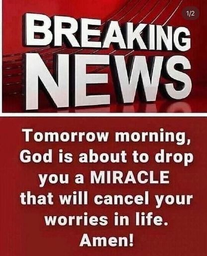 God is about to drop a MIRACLE