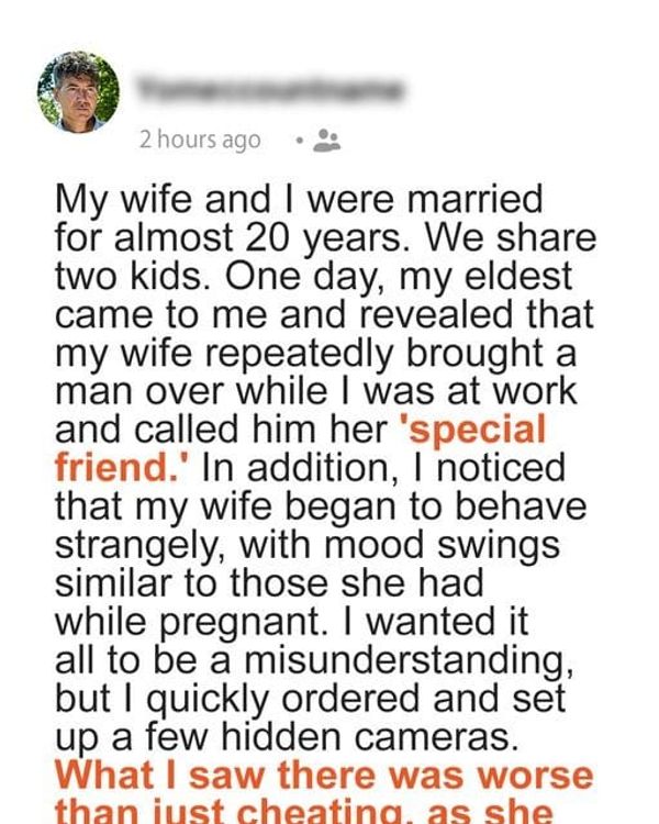 I Discovered the Shocking Truth about My Wife’s Infidelity – Your Funny ...
