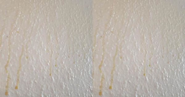 What’s That Yellow Substance on Your Bathroom Walls?