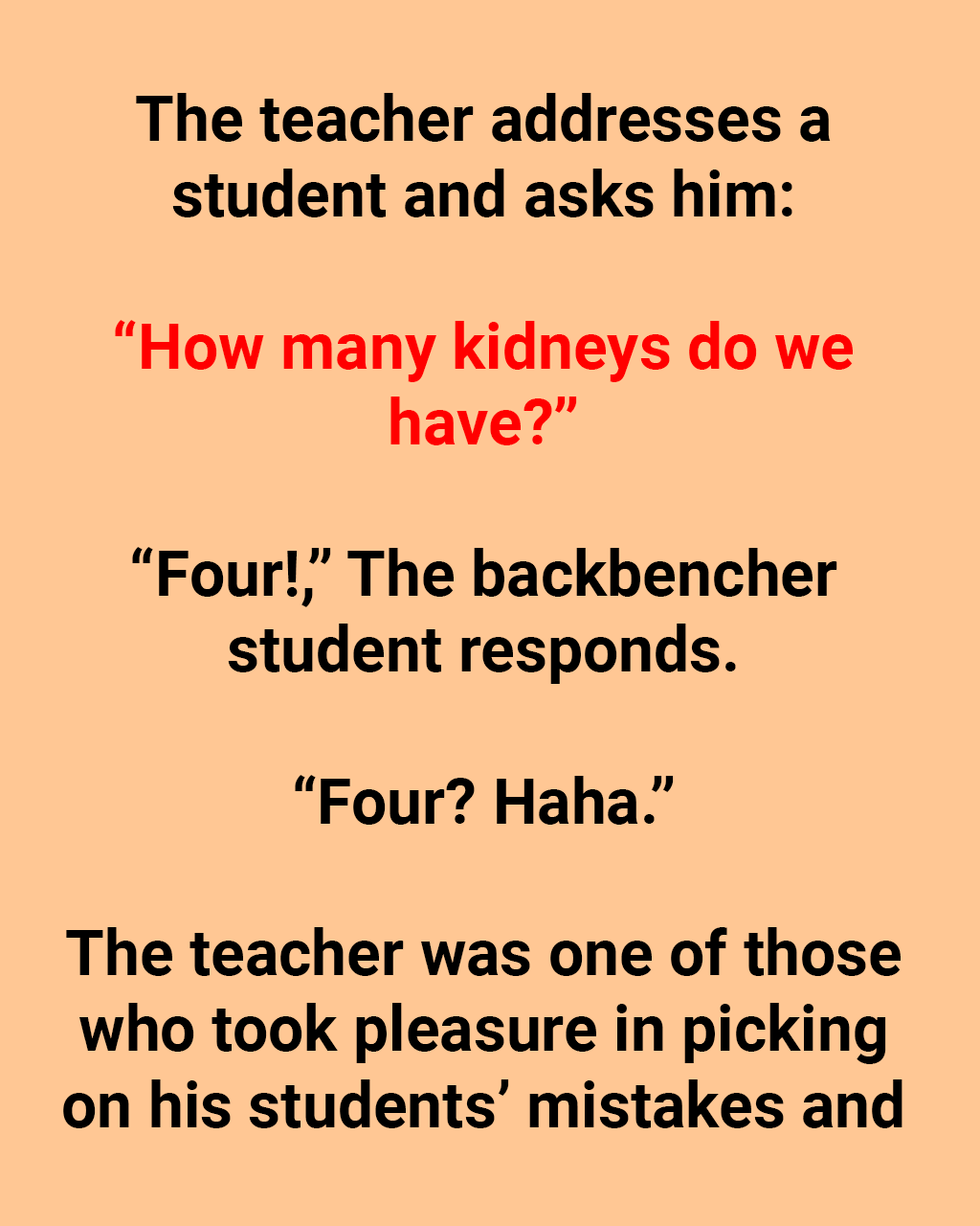 Teacher Addresses A Student.