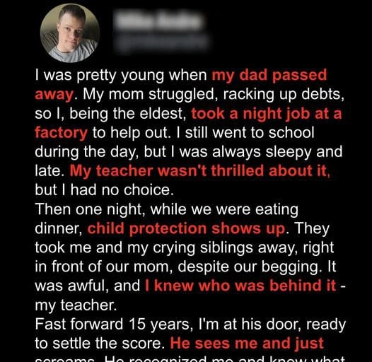 Teacher Chides Boy for Being Late, Next Day Old Lady Comes to School and Asks to Meet Him