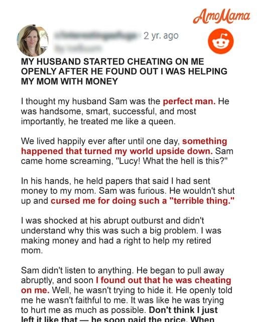 Husband Mocks Wife as She Keeps Giving Money to Her Poor Mom until She Hits Him Back