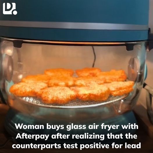 ‘Threw out the other one!’: Woman buys glass air fryer with Afterpay after realizing that the counterparts test positive for lead