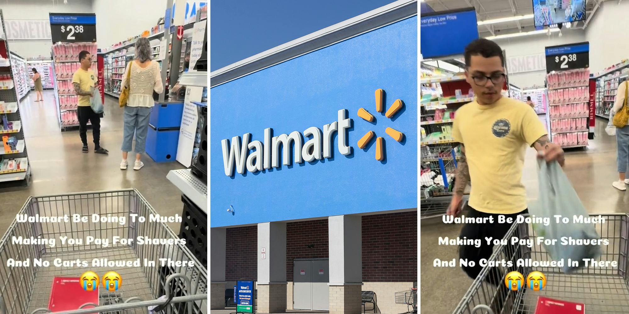 Made me start going to target: Walmart shopper says her cart wasn’t allowed in makeup section, was forced to pay for shavers right then and there