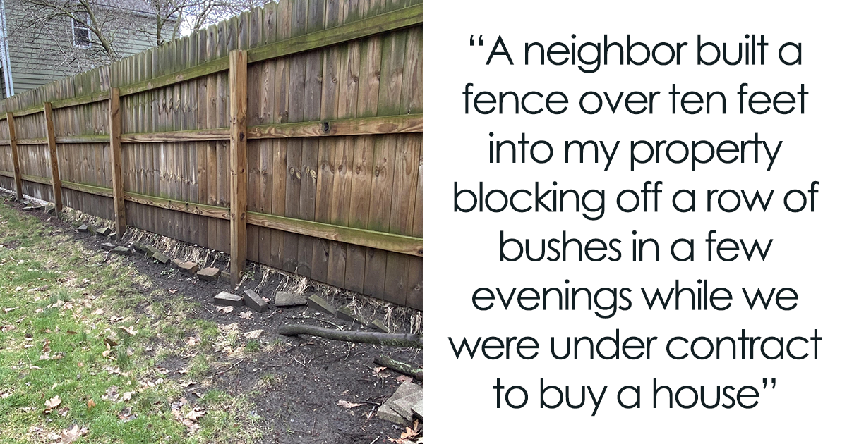 Neighbor Builds Fence On Guy’s Property While He’s Buying House, He Decides To Get Survey