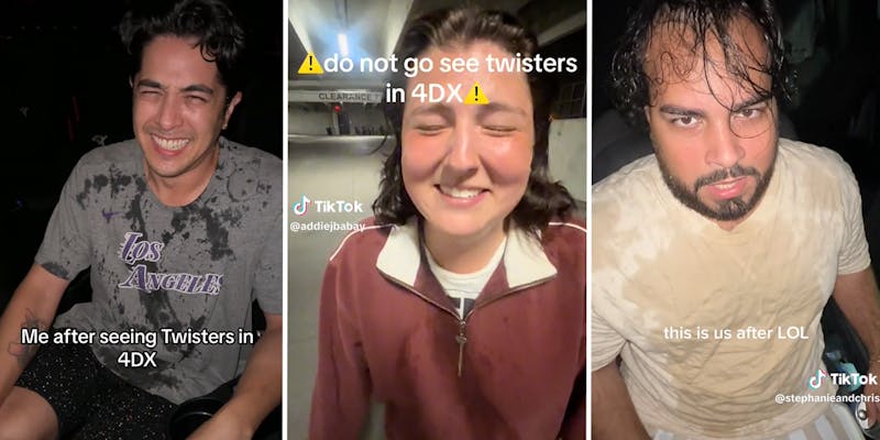 Roller coaster with wind and water: People describe seeing ‘Twisters’ in 4DX as ‘before and after’ videos trend on TikTok