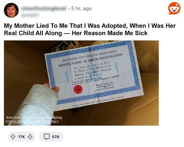 My Mother’s Shocking Lie: I Wasn’t Adopted, But Her Real Child All Along