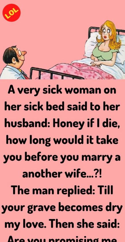 A Very Sick Woman on Her Bed