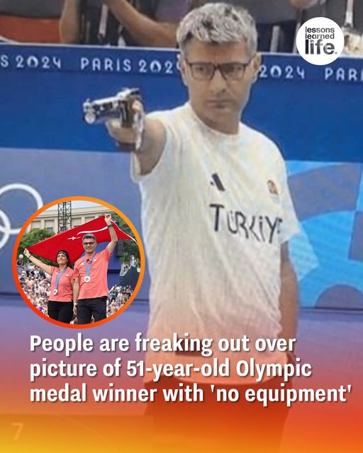 People are freaking out over picture of 51-year-old Olympic medal winner with ‘no equipment’