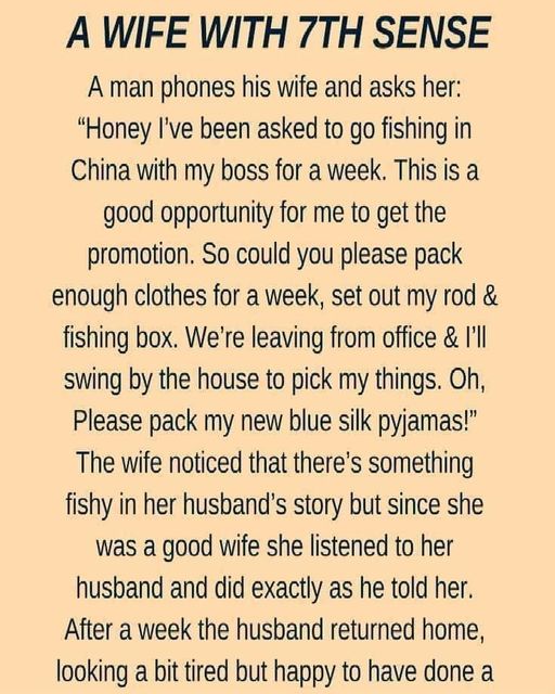 A Wife With 7th Sense..