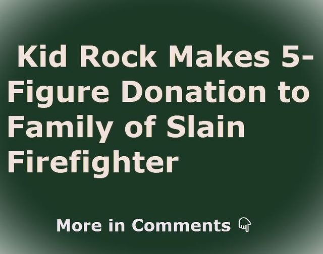 Kid Rock Makes Generous Donation to Support Victims of Rally Incident