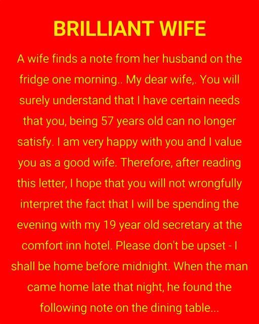 Brilliant Wife!! (A Story Worth Sharing)