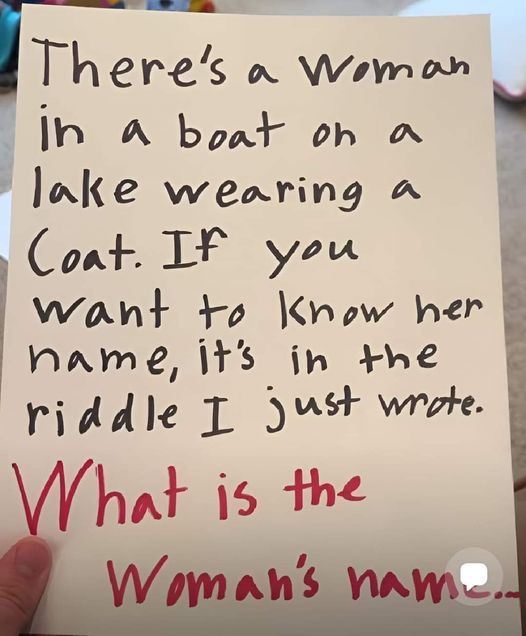 Solve the Viral ‘Woman in a Boat’ Riddle