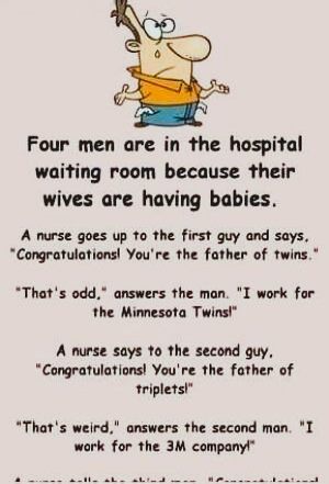 Expectant Fathers at Hospital: A Comedy of Coincidences