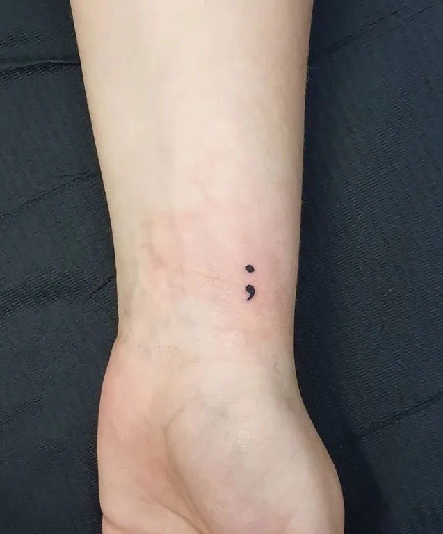 Why do some people have a semicolon tattoo on their body? ReadThisStory