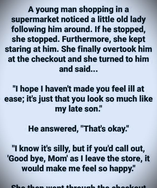 A Heartwarming Encounter at the Supermarket