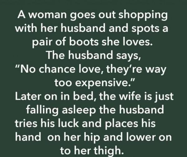 A Woman Goes Out Shopping with Her Husband