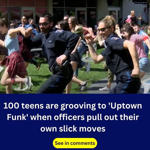 100 Teens Are Rockin’ To Uptown Funk When The Cops Show Up