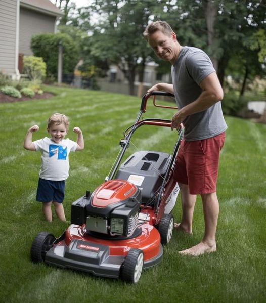 Single Dad Helps Older Woman Mow Her Lawn, Soon Gets a Call from Her Lawyer