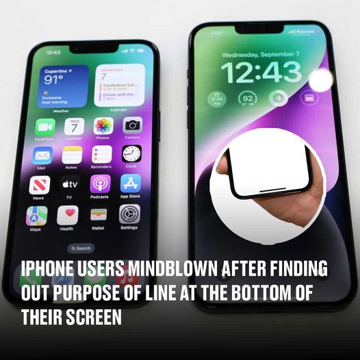 iPhone users mind-blown after finding out purpose of line at the bottom of their screen