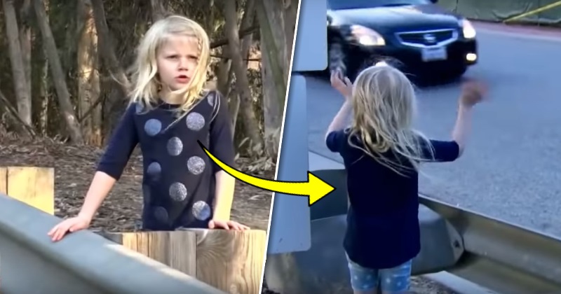 Driver Spots Girl Alone On Wooded Road, Frantically Waving Her Arms