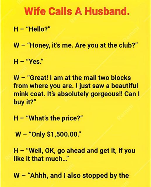 A Wife Asks Her Husband To Spend A Lot Of Money: A Comedic Twist