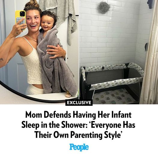 Mom Defends Having Her Infant Sleep in the Shower: ‘Everyone Has Their Own Parenting Style’ (Exclusive)