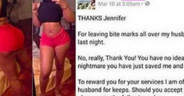 Wife Discovers Husband’s Mistress And Sends Her A Hilarious Thank You Letter