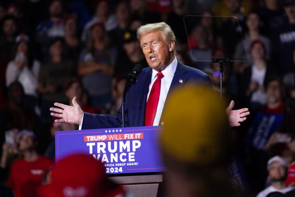 Donald Trump Campaigns In Michigan Day Before Election